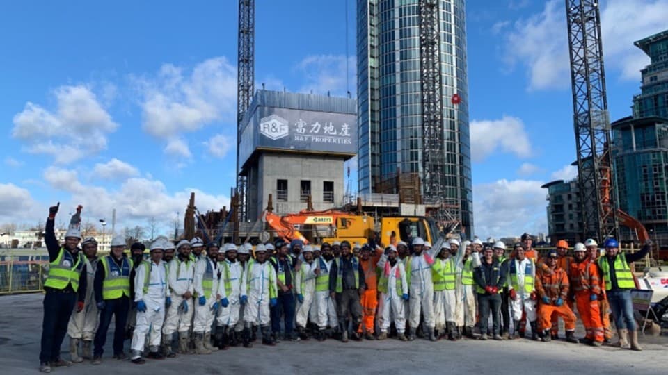 Concrete pour