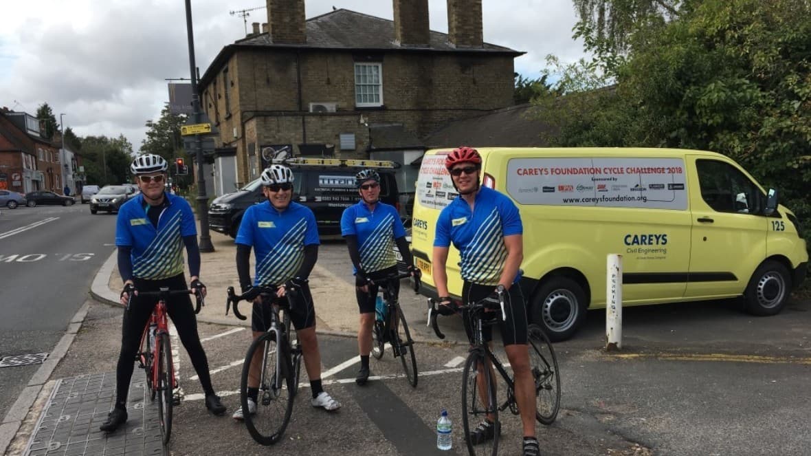 A big well done to all 63 cyclists who took on Careys Foundation’s Cycle Challenge 2018.
